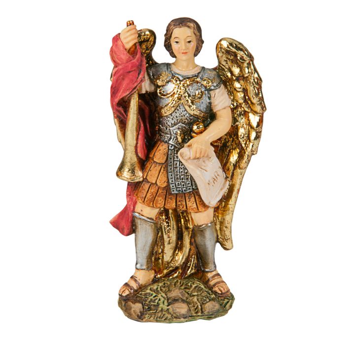 4" Saint Gabriel Resin Statue