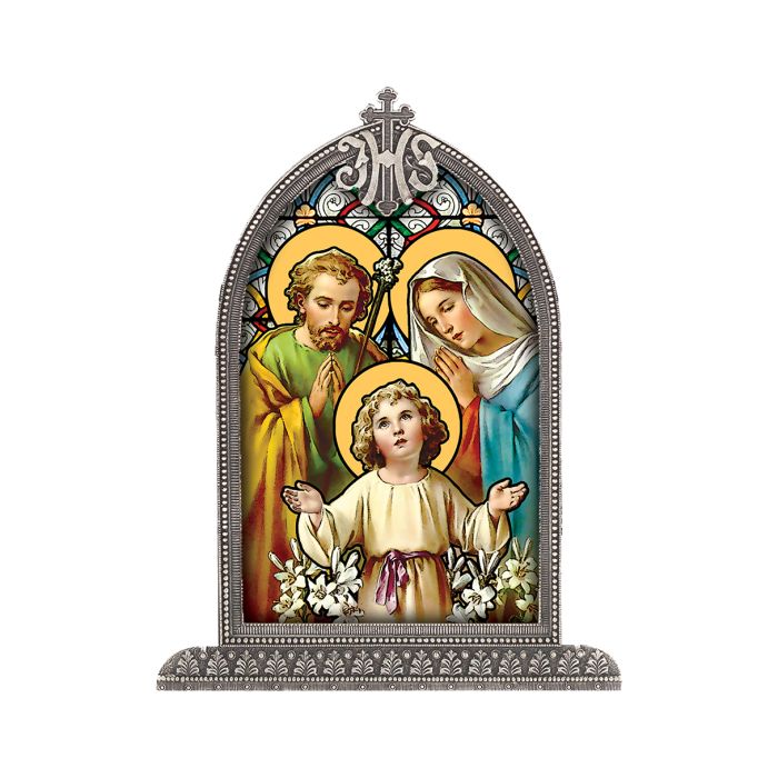 Silver Framed Liturgical Glass Art