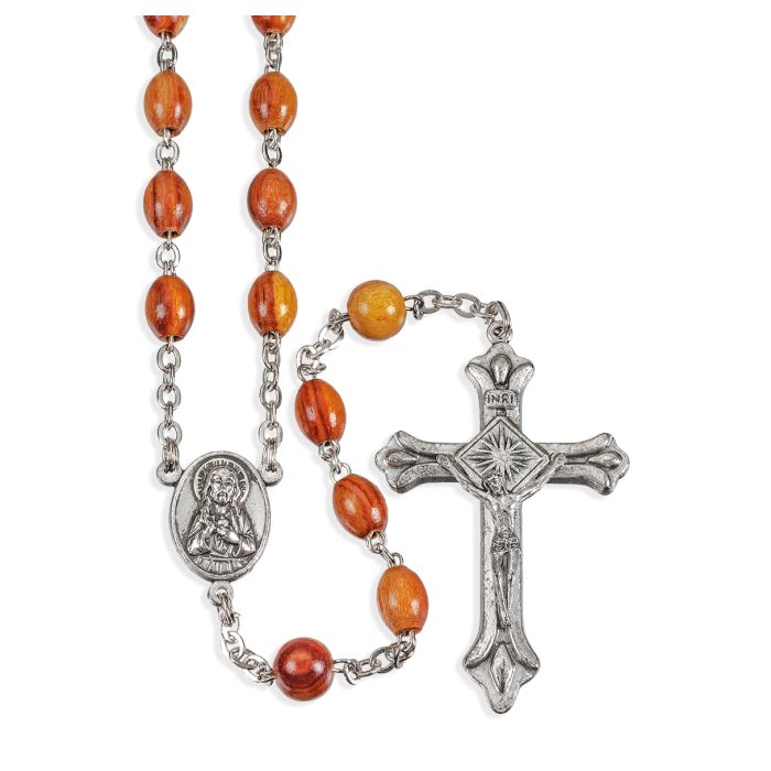 Genuine Rosewood Bead Rosary