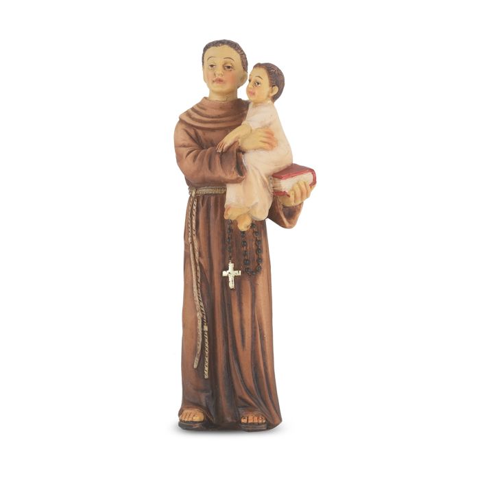 Cold Cast Resin Hand Painted Statue of Saint Anthony