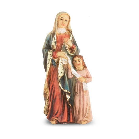Cold Cast Resin Hand Painted Statue of Saint Anne