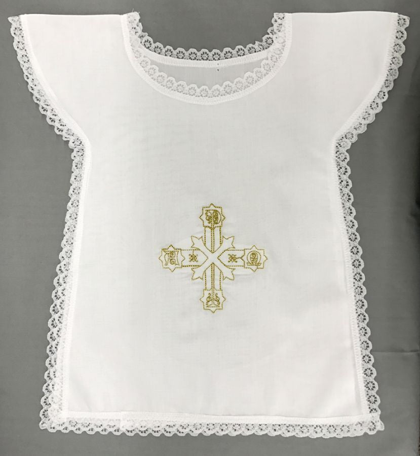 Alpha & Omega Cross Baptismal Bib | Pack of 12