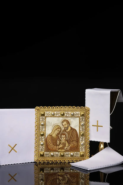 Embroidered Holy Family Altar Linen Set