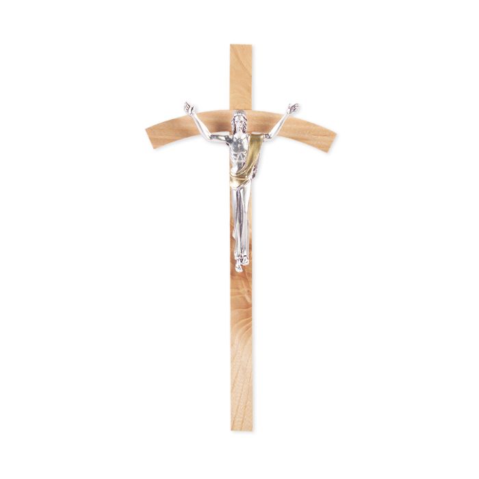 Oak Cross Antiqued Silver 'Giglio' Corpus