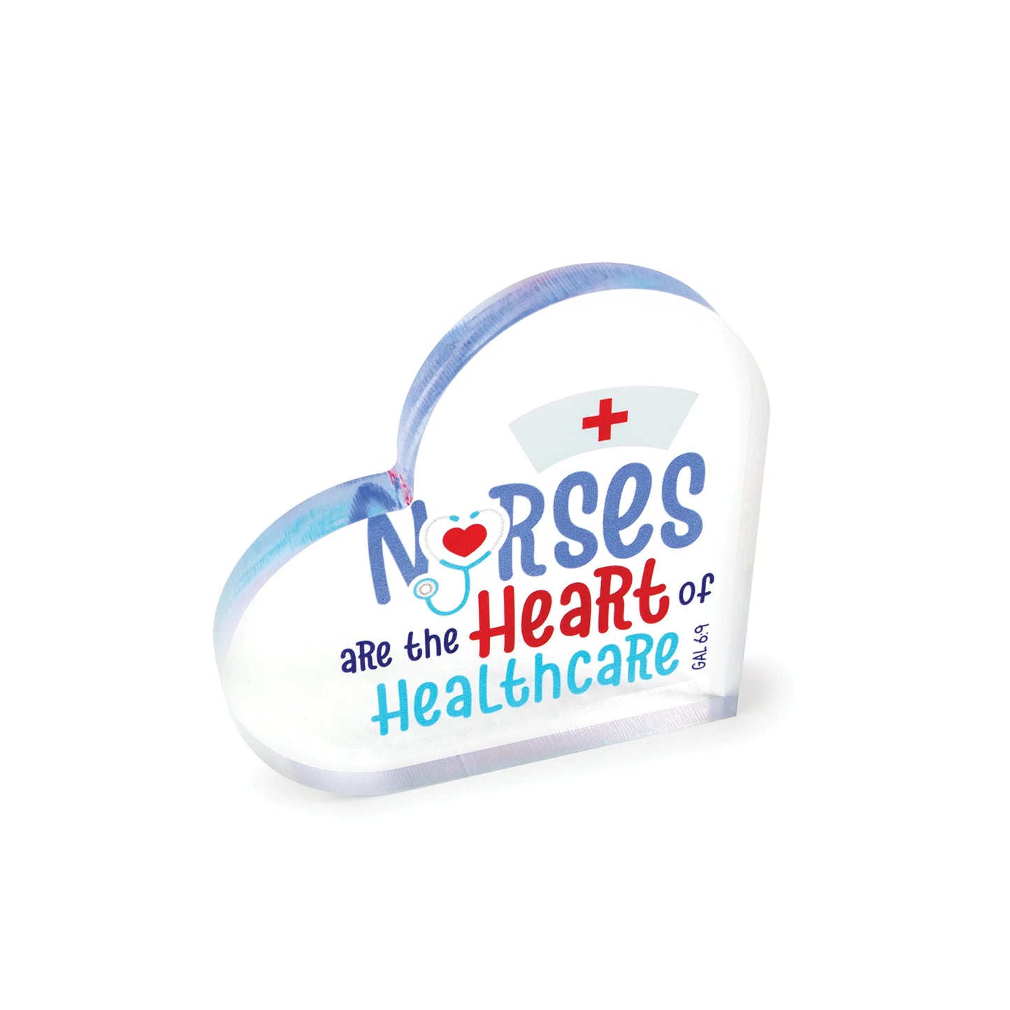 Heart of Healthcare Acrylic Prayer Desk Plaque