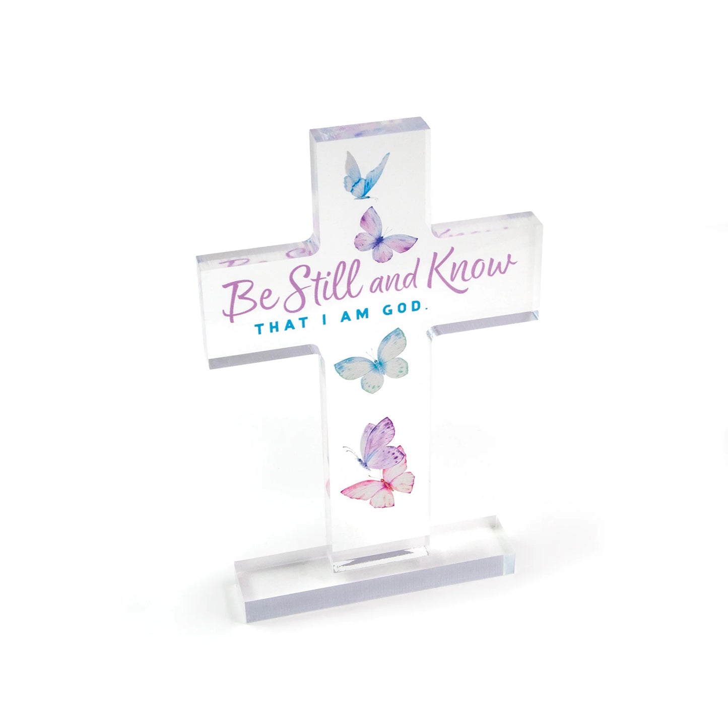 Be Still and Know Acrylic Prayer Desk Plaque