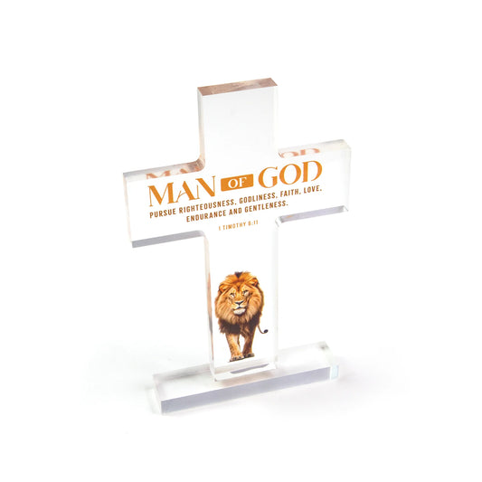 Man of God Acrylic Prayer Desk Plaque