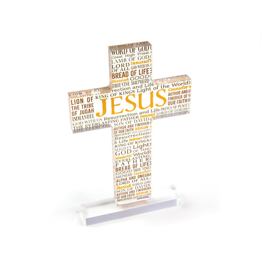 Names of Jesus Acrylic Prayer Desk Plaque