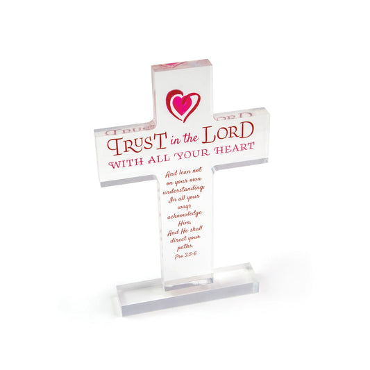 Trust in the Lord Acrylic Prayer Desk Plaque