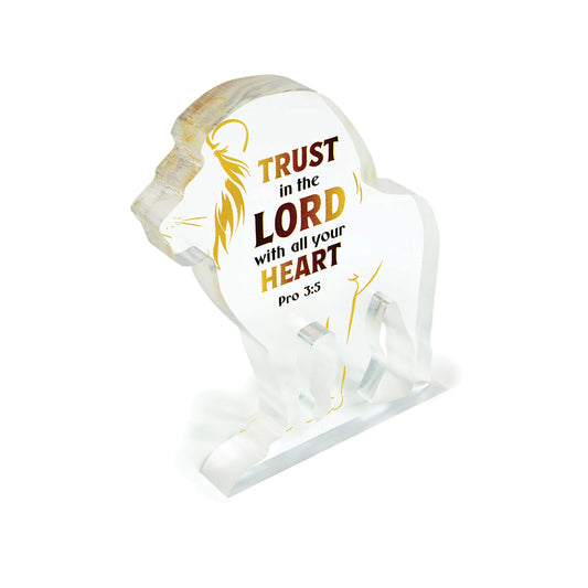 Trust In The Lord Acrylic Lion