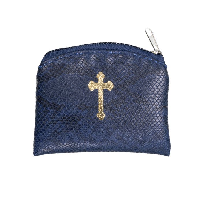 Reptile-Patterned Rosary Pouch