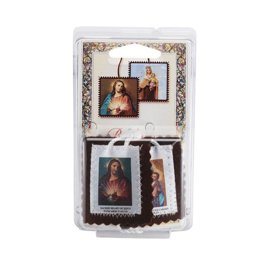 Brown Scapular in Deluxe Packaging