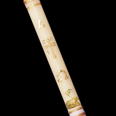 Ornamented Beeswax Paschal Candle