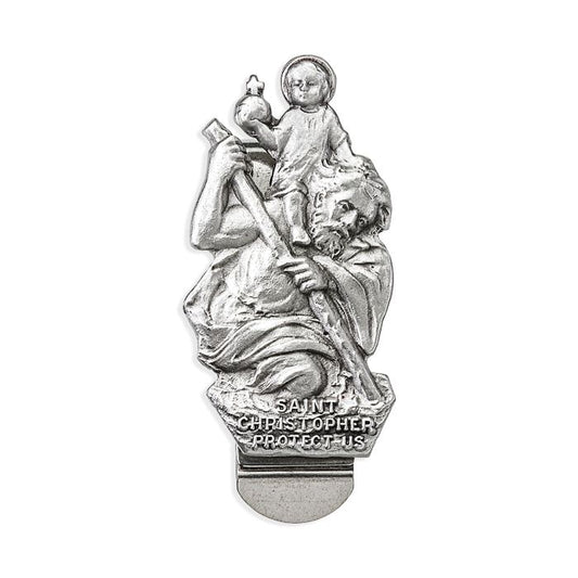 Saint Christopher Auto Visor Clip