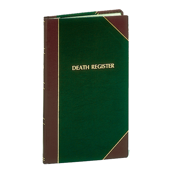 Death Register | Large | 50 Pages