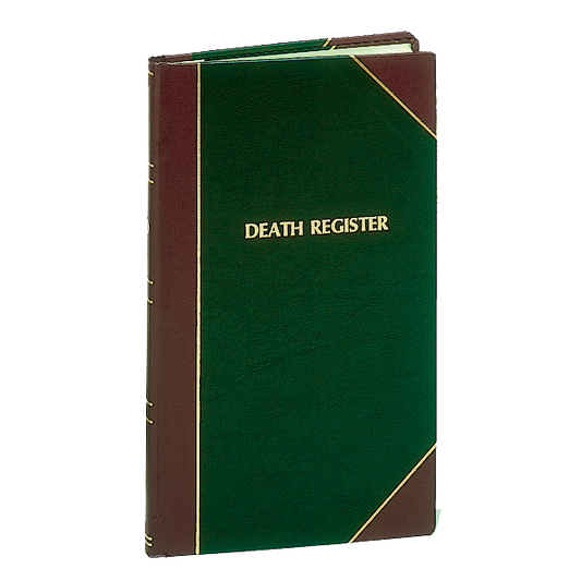 Death Register | Large | 50 Pages