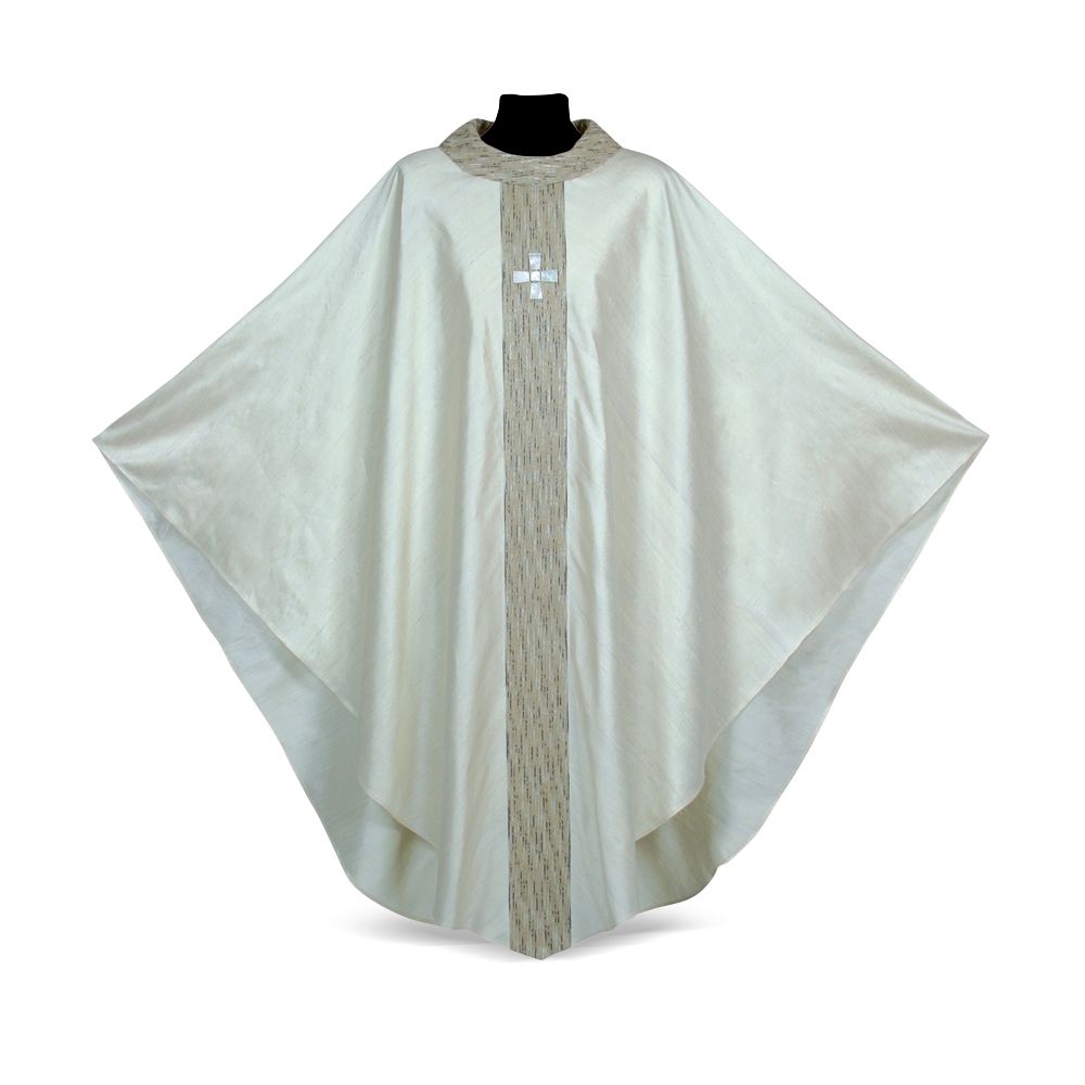Pure Silk Mother-of-Pearl Lightweight Chasuble | All Colors | Made in Italy