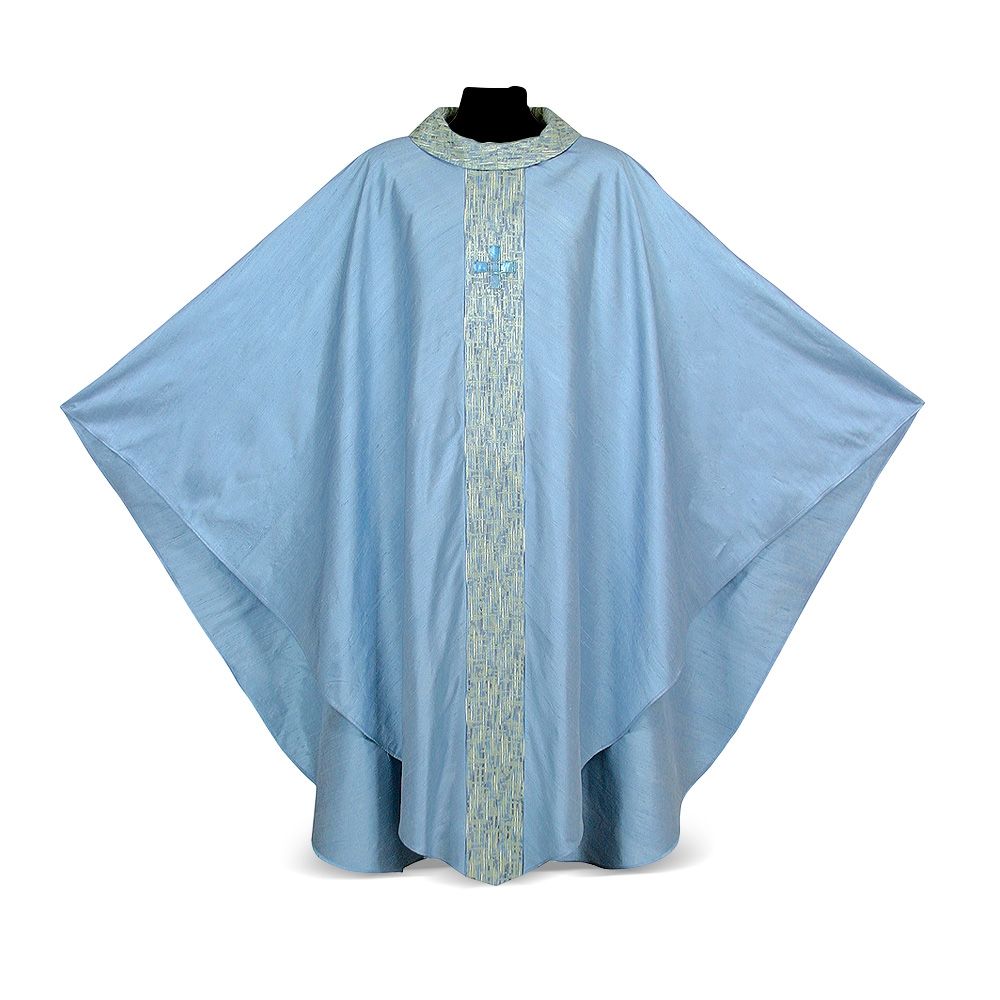 Pure Silk Mother-of-Pearl Lightweight Chasuble | All Colors | Made in Italy