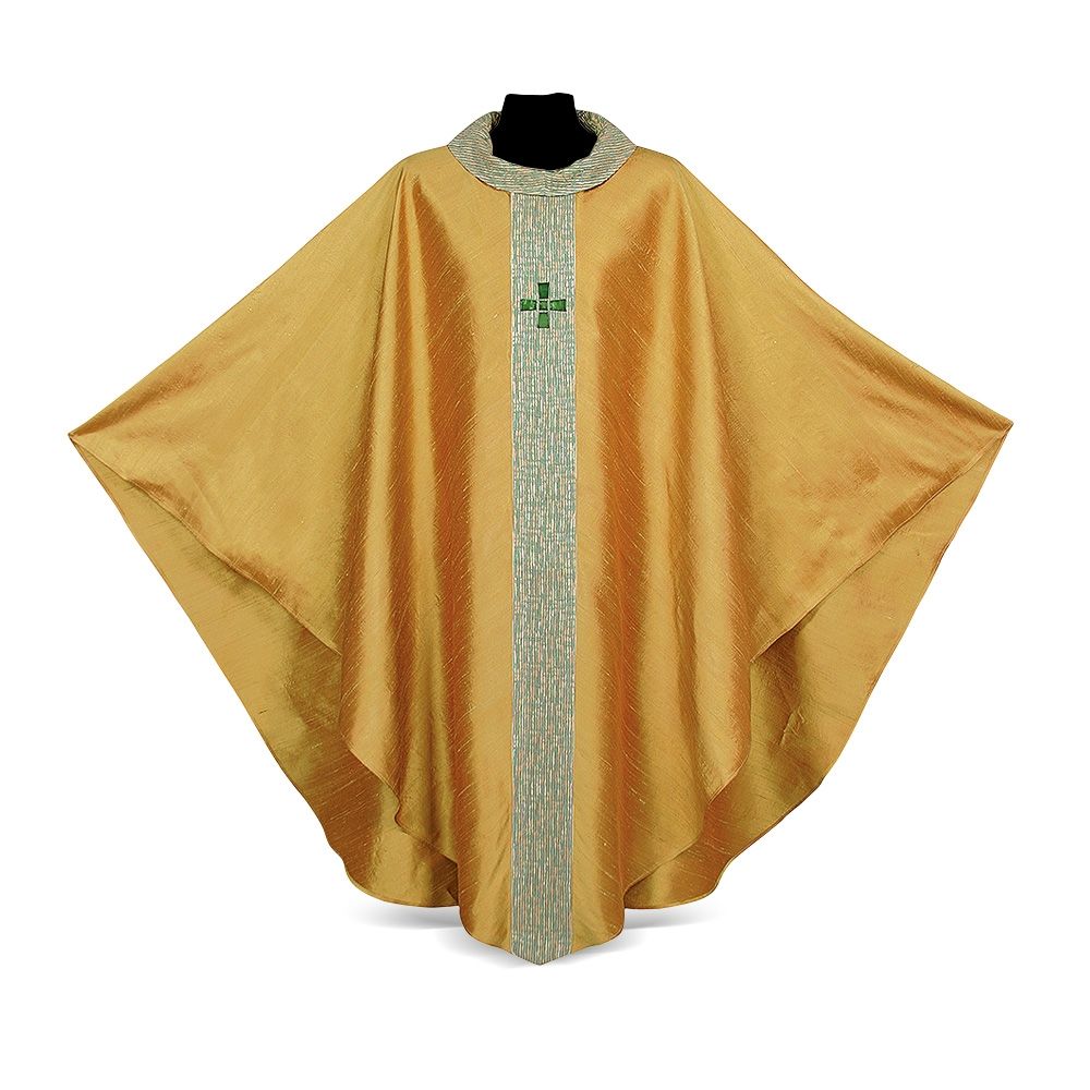 Pure Silk Mother-of-Pearl Lightweight Chasuble | All Colors | Made in Italy