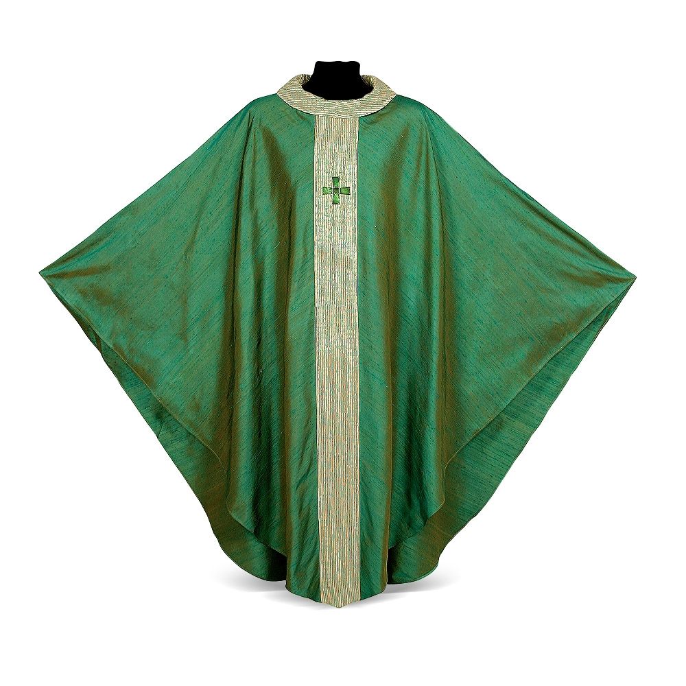 Pure Silk Mother-of-Pearl Lightweight Chasuble | All Colors | Made in Italy