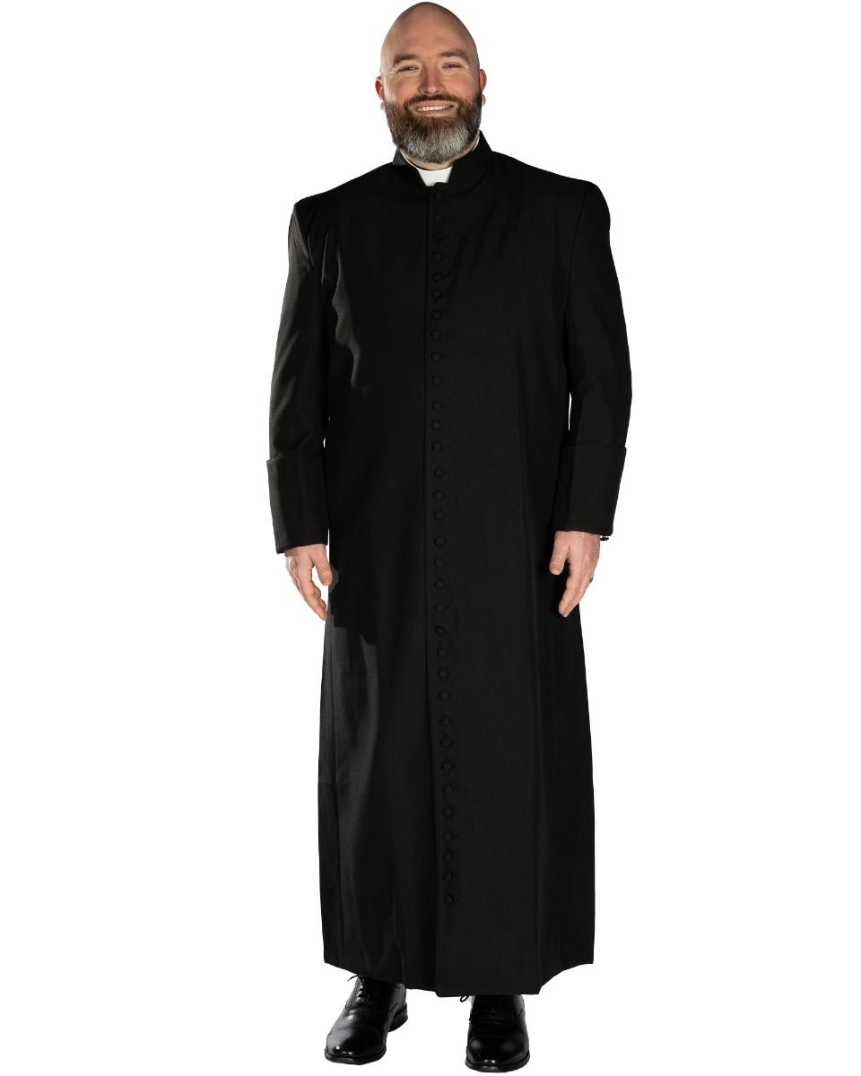 #33BUTTON-BLK, Button Black Cassock