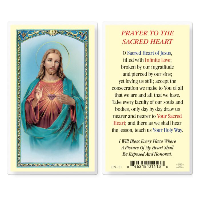 Sacred Heart of Jesus Holy Card