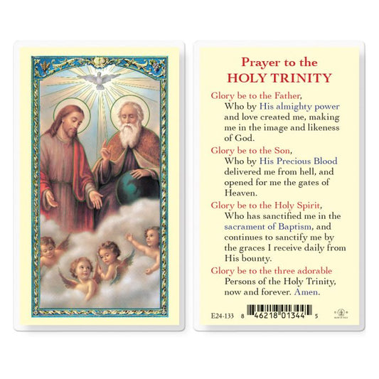 Prayer to Holy Trinity Holy Card
