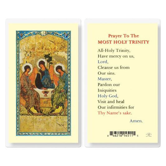 Prayer to Most Holy Trinity Holy Card