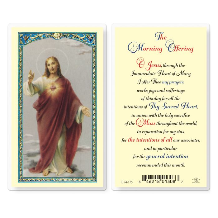 The Morning Offering Holy Card