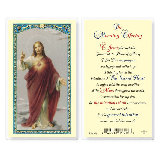 The Morning Offering Holy Card