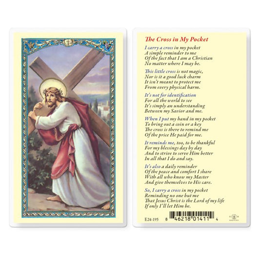 The Cross in my Pocket Holy Card