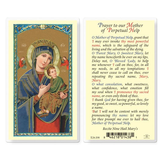 Our Lady of Perpetual Help Holy Card