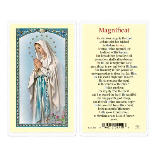 Magnificat Our Lady of Lourdes Holy Card