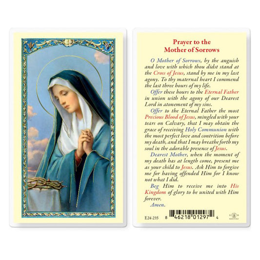 Mother of Sorrow Holy Card