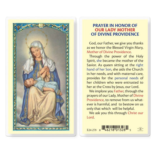 Our lady of Divine Providence Holy Card