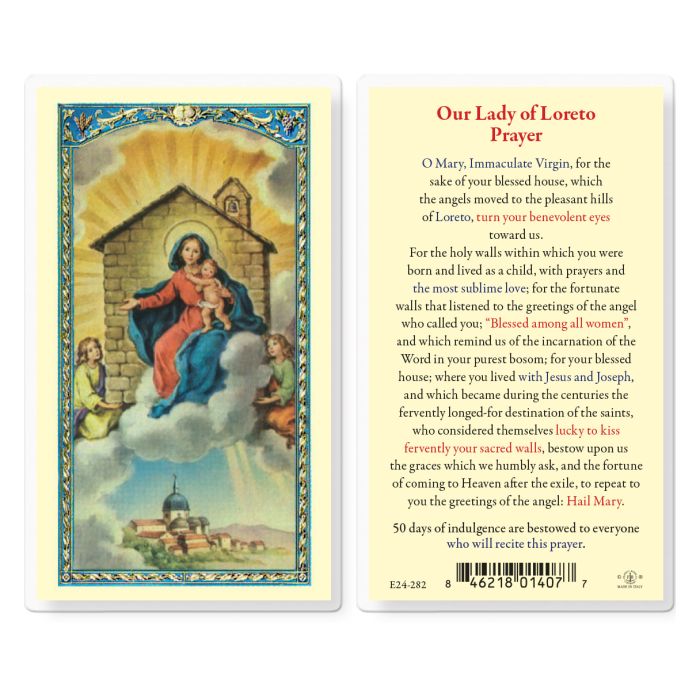 Our Lady of Loreto House Prayer Holy Card