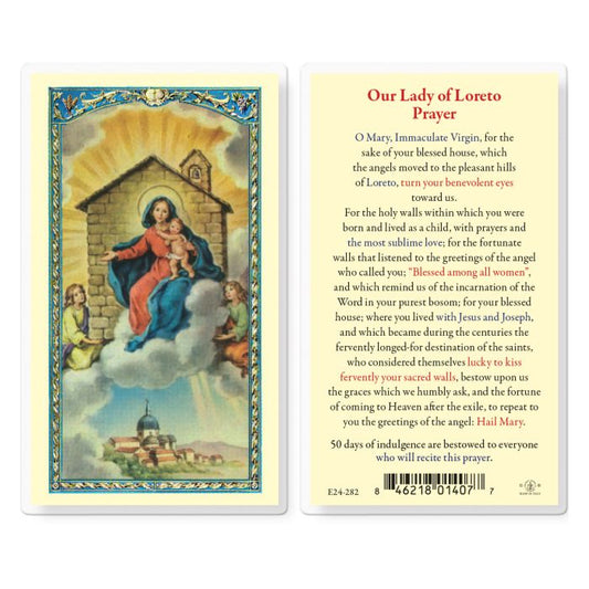 Our Lady of Loreto House Prayer Holy Card