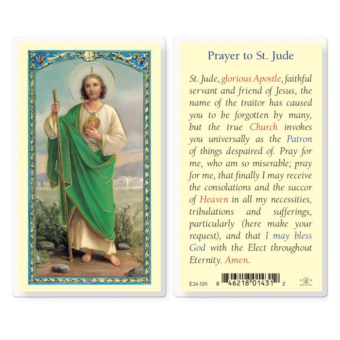 Prayer to Saint Jude Holy Card