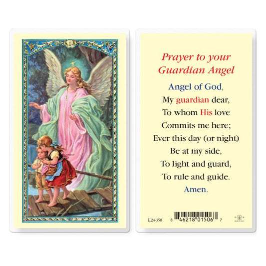 Guardian Angel of God Holy Card