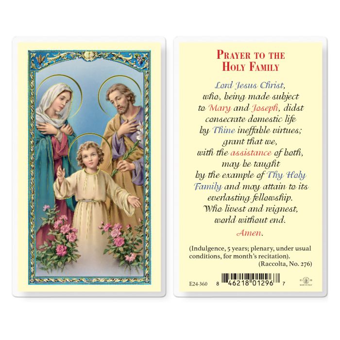 Holy Family Holy Card