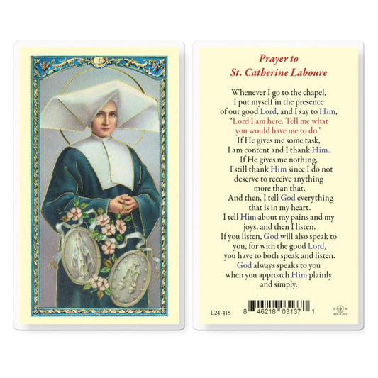 Saint Catherine Laboure Holy Card