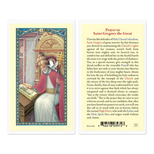 Saint Gregory The Great Holy Card