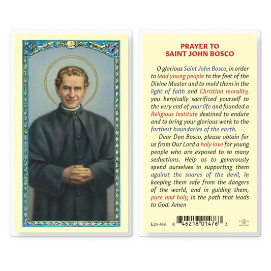 Saint John Bosco Holy Card