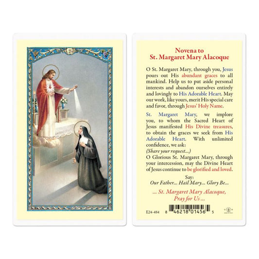 Saint Margaret Mary Alacoque Holy Card