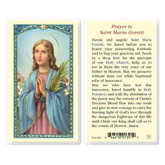 Prayer to Saint Maria Goretti Holy Card