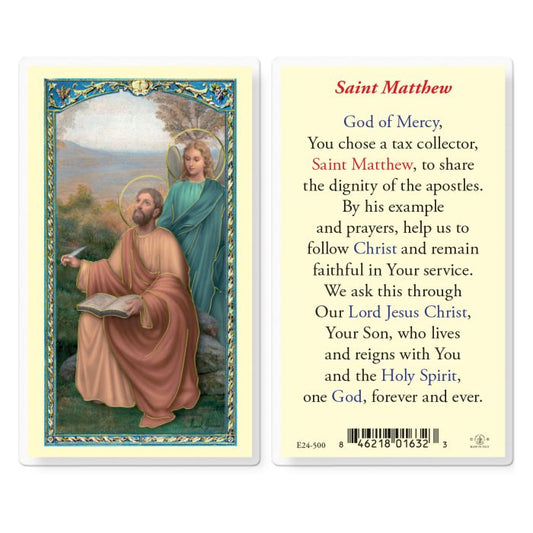 Saint Matthew Holy Card
