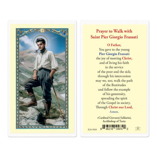 Pier Giorgio Frassati Laminated Holy Card