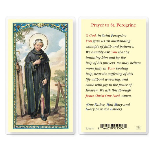 Saint Peregrine Holy Card