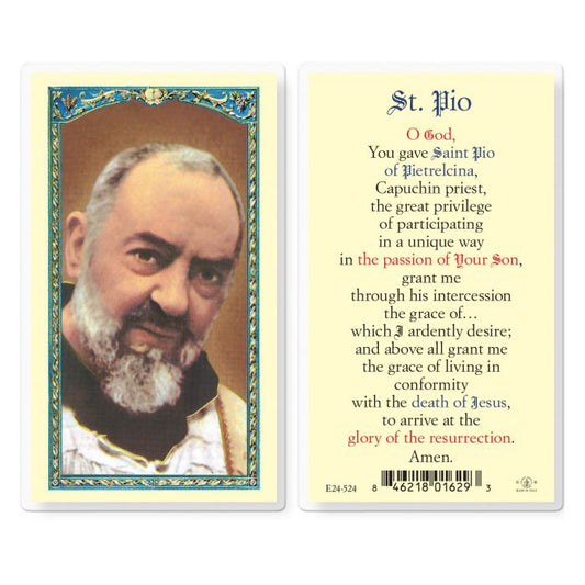Saint Pio Holy Card