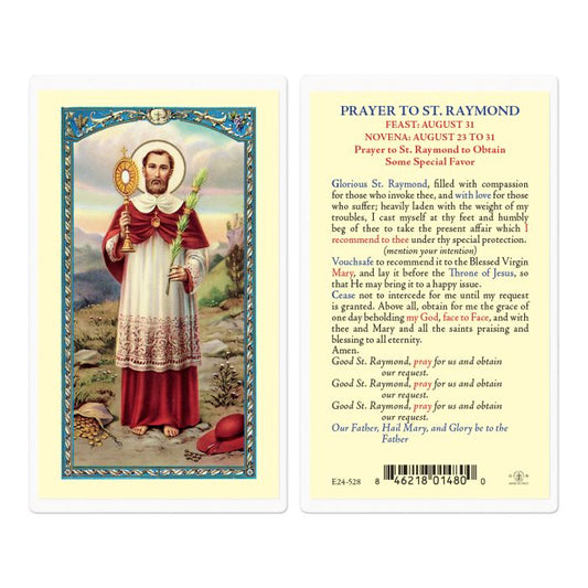 Saint Raymond Holy Card